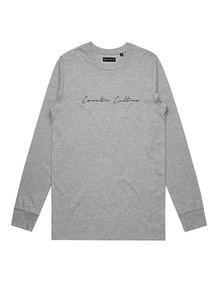 Autograph Rise Long Sleeve - Youth in Marle Grey image 1