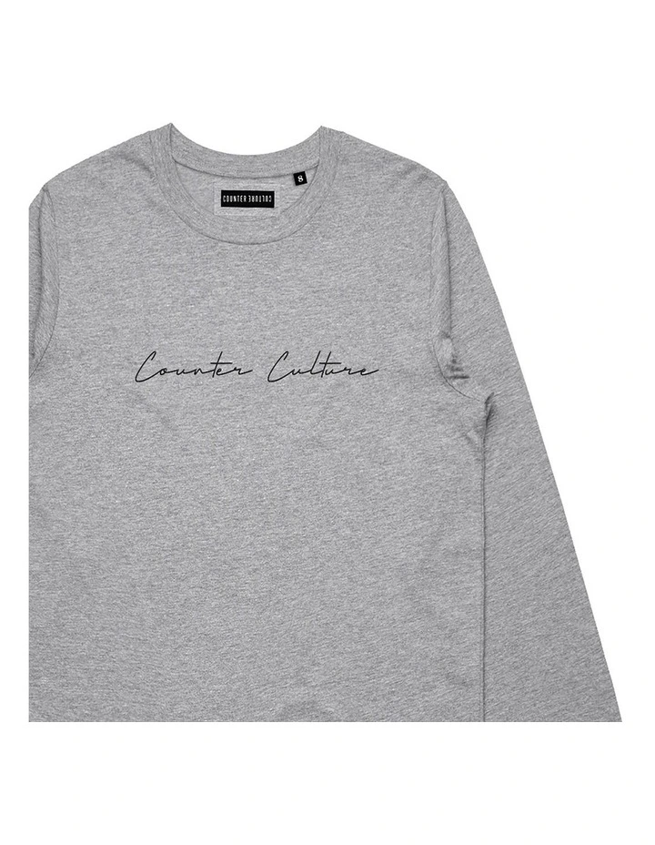 Autograph Rise Long Sleeve - Youth in Marle Grey image 3