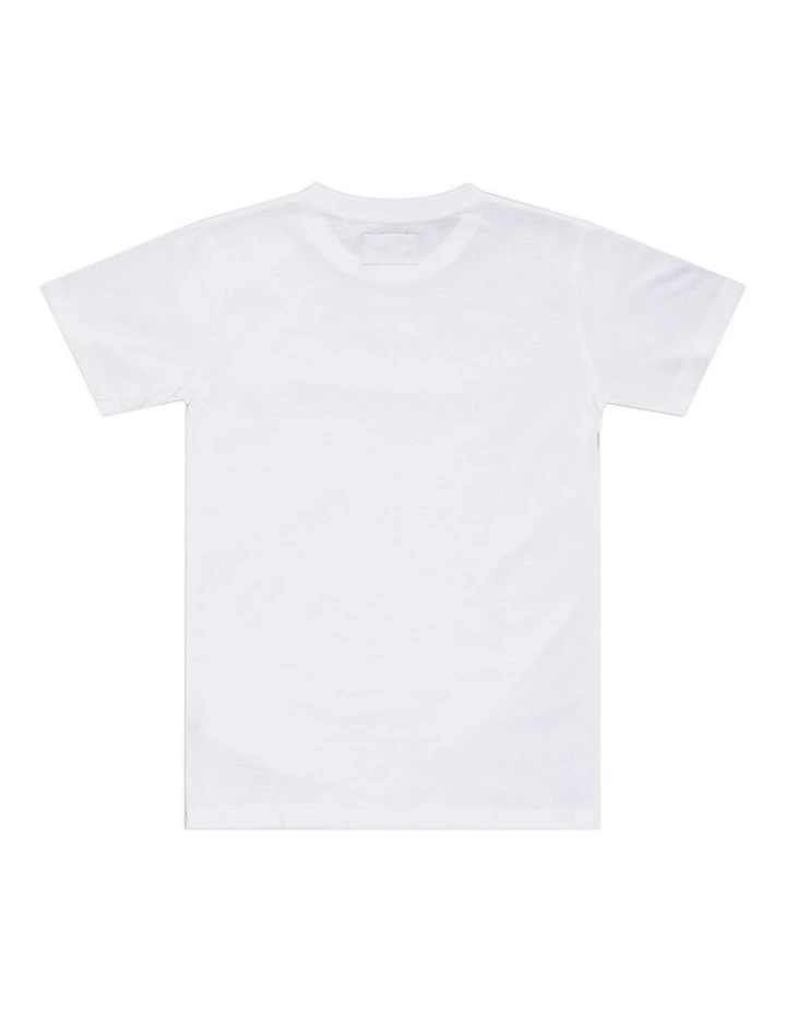 Garland Logo Tee - Youth in White image 2