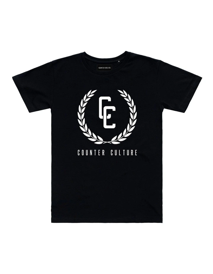 Garland Logo Tee - Youth in Black image 1