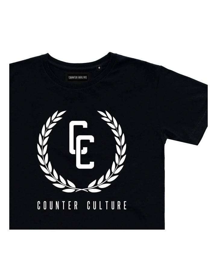 Garland Logo Tee - Youth in Black image 3