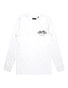 Scroll Long Sleeve - Youth in White