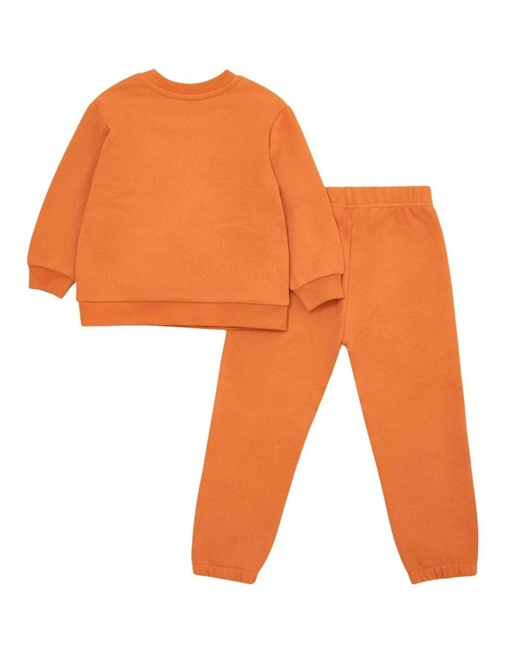 Organic Cotton Tracksuit - Burnt Orange image 2