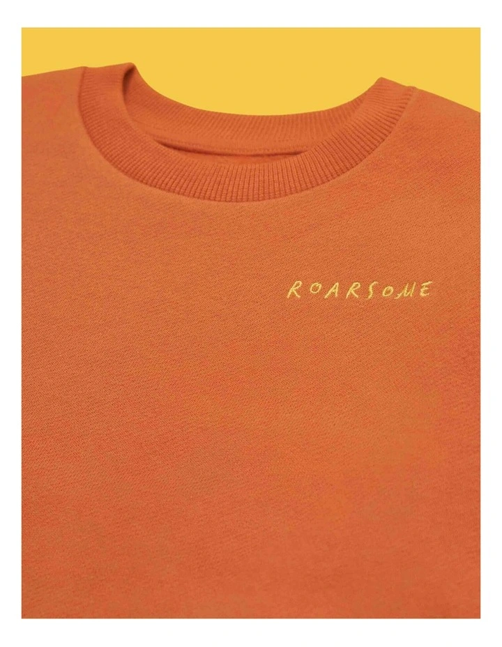 Organic Cotton Tracksuit - Burnt Orange image 4