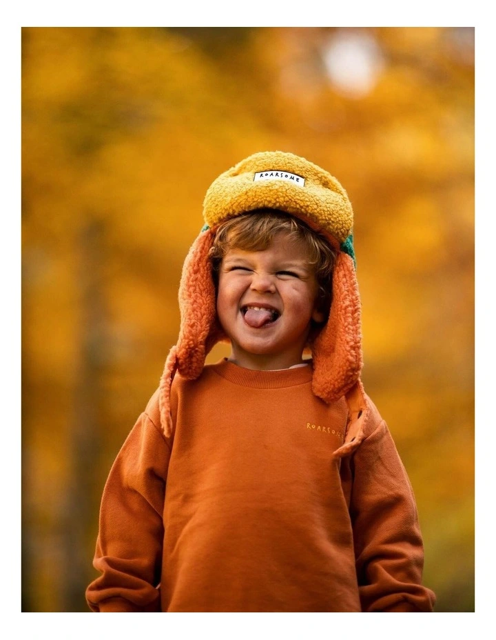 Organic Cotton Tracksuit - Burnt Orange image 6