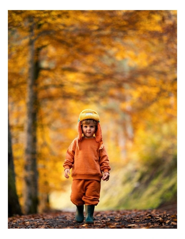 Organic Cotton Tracksuit - Burnt Orange image 7