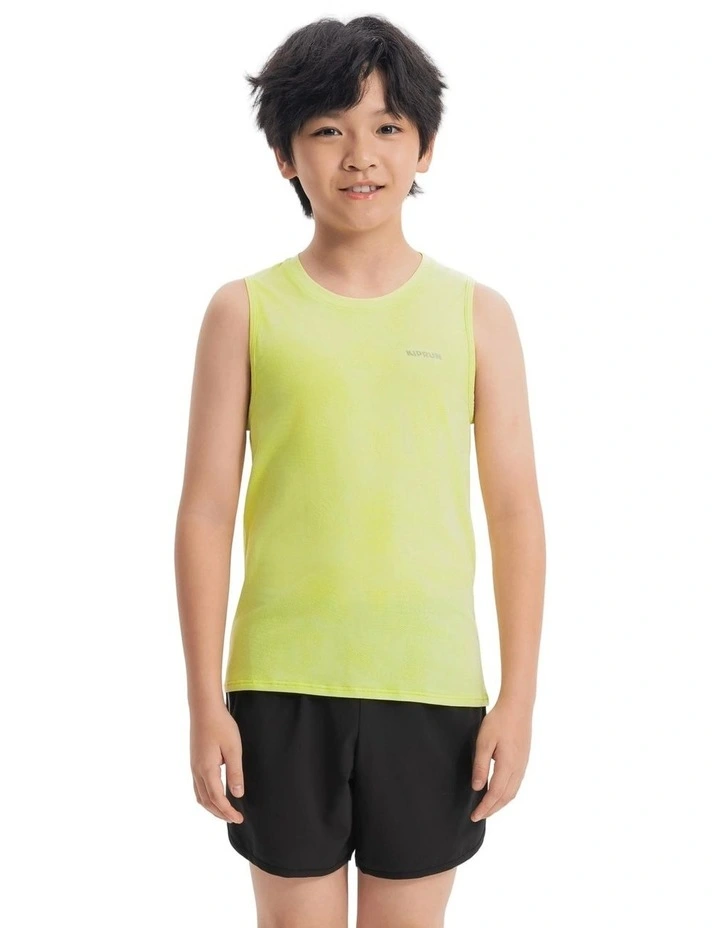 Kiprun Kids Running Tank Top 900 Lime Green image 1