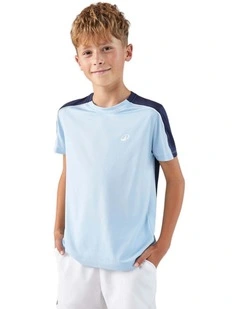 Kids' Tennis Crew-Neck T-Shirt Dry - Blue