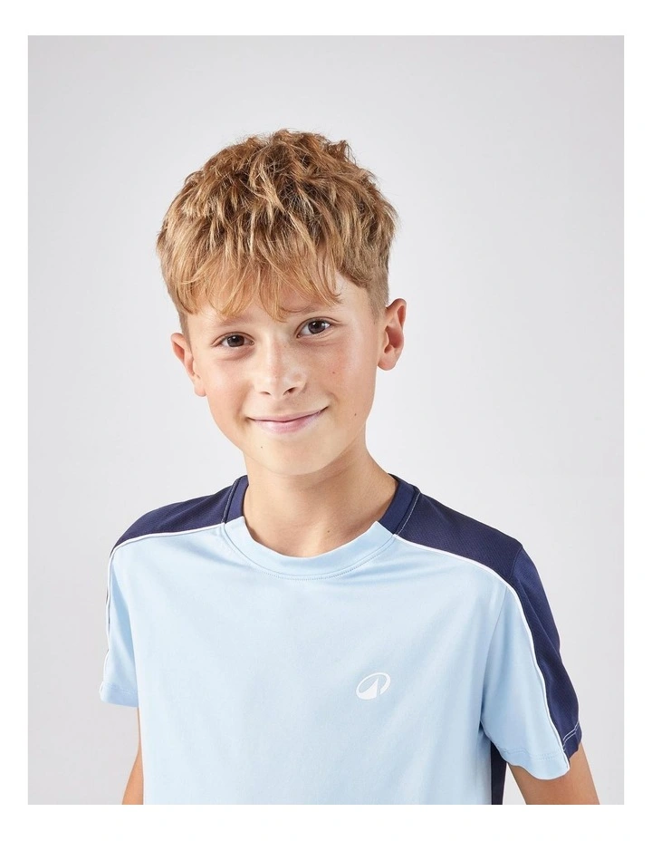 Kids' Tennis Crew-Neck T-Shirt Dry - Blue image 3