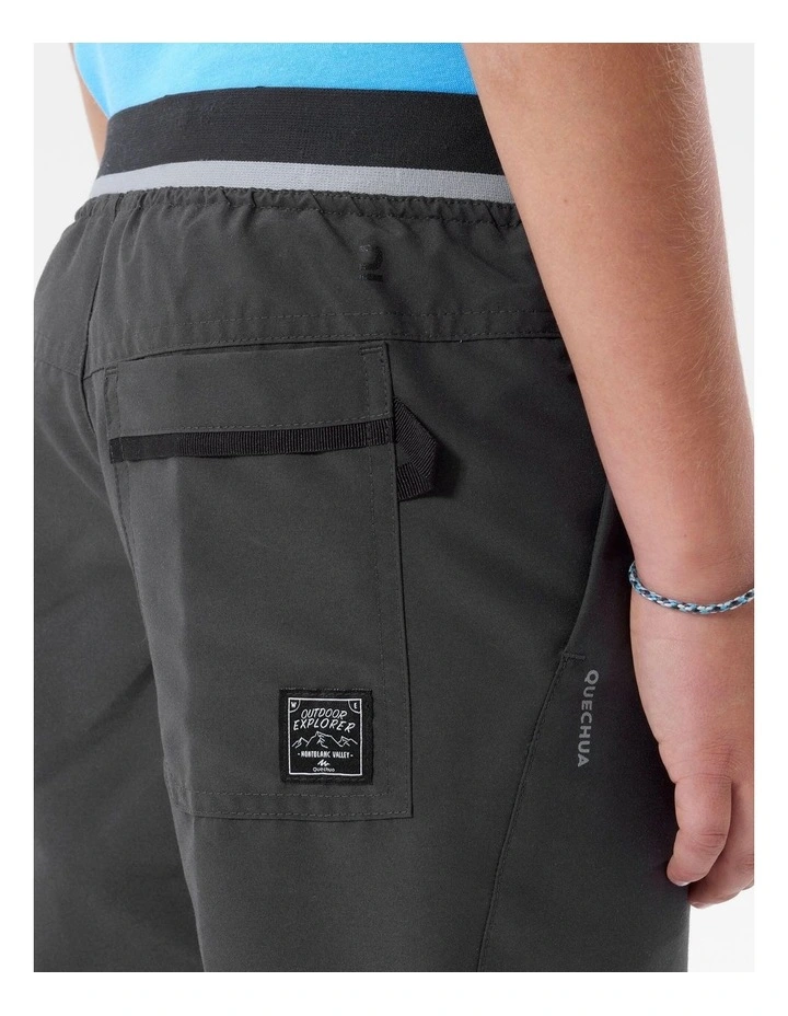 Decathlon - Kids Hiking Shorts - MH100 Age 7-15 - Dark grey image 4