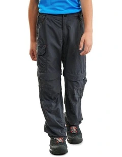 Decathlon - Kids Modular Hiking Trousers MH500 Aged 7-15 Black