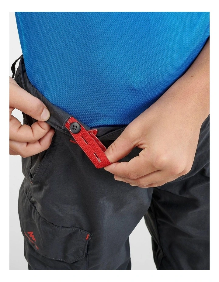 Decathlon - Kids Modular Hiking Trousers MH500 Aged 7-15 Black image 5