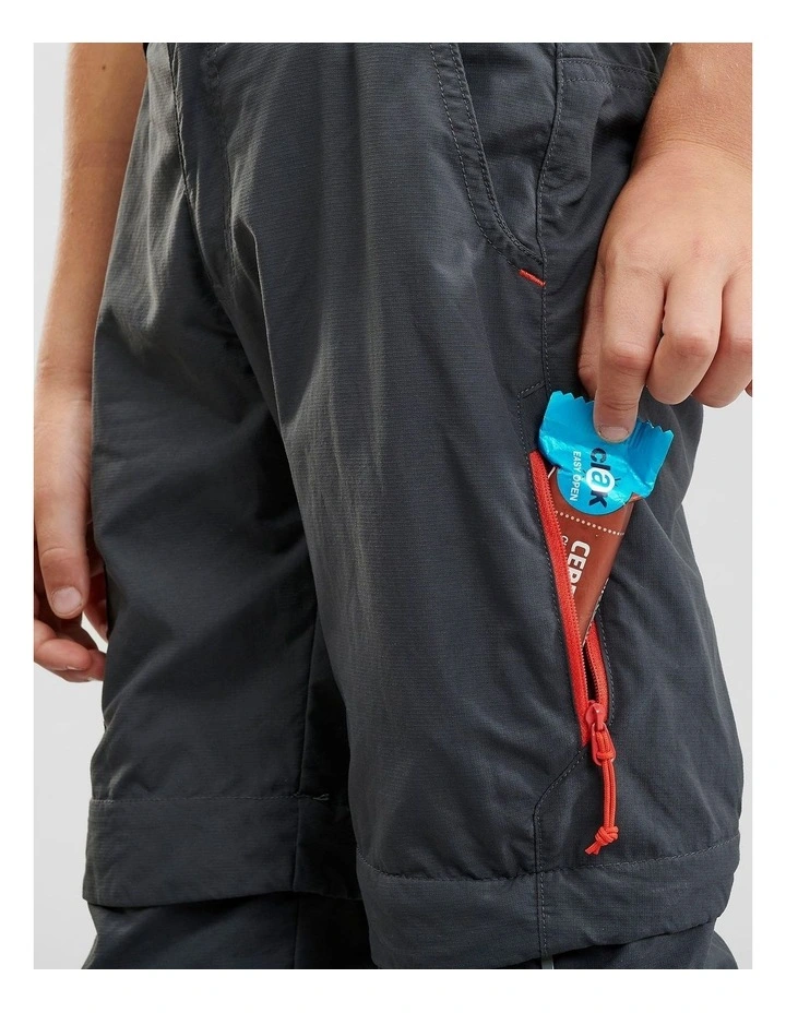 Decathlon - Kids Modular Hiking Trousers MH500 Aged 7-15 Black image 7