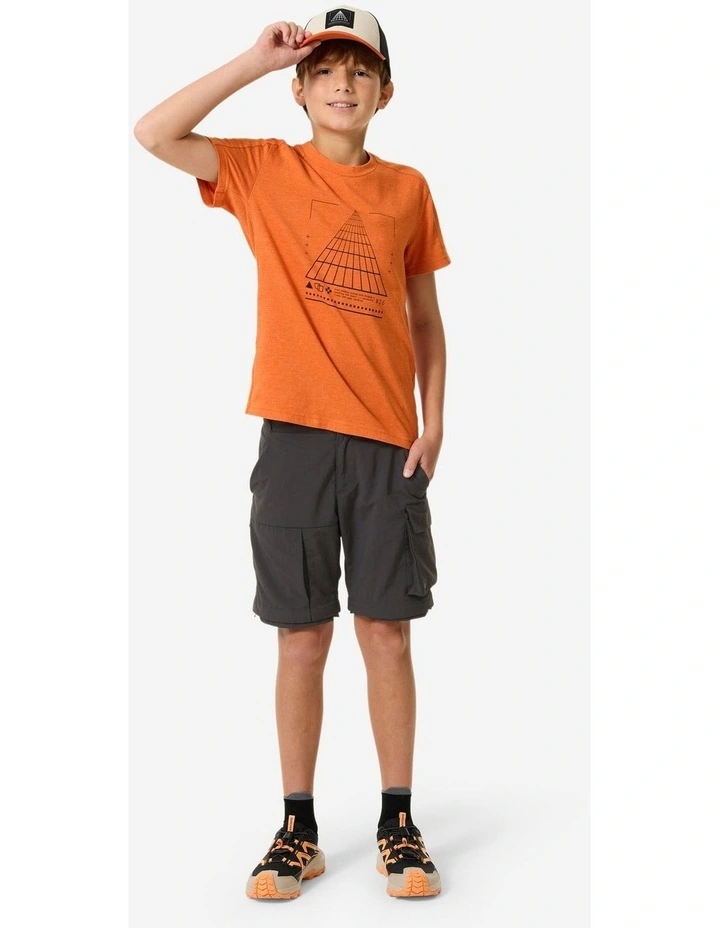 Decathlon - Kids convertible hiking trousers, MH500 TW - Grey image 4