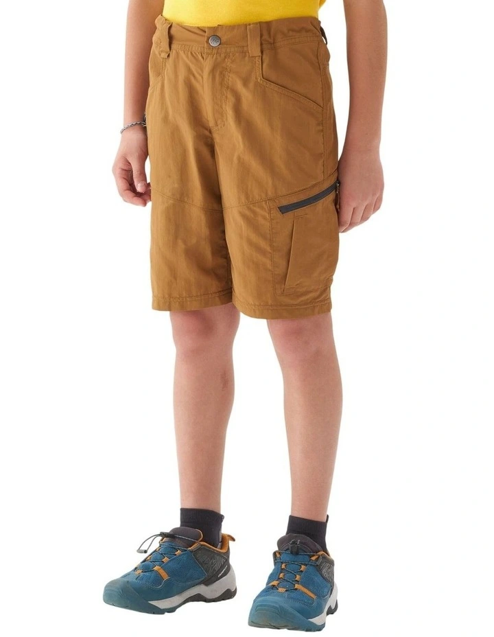 Decathlon - Kids hiking shorts, 7-15 years, MH500 - Brown image 1