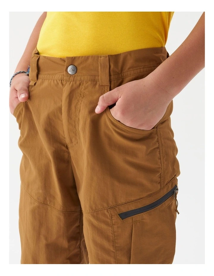 Decathlon - Kids hiking shorts, 7-15 years, MH500 - Brown image 4