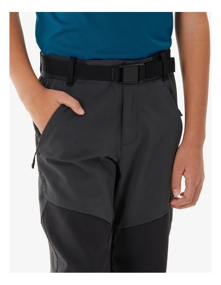 Decathlon - Kids softshell hiking trousers, 7-15 years, MH900 - Grey/Black image 5
