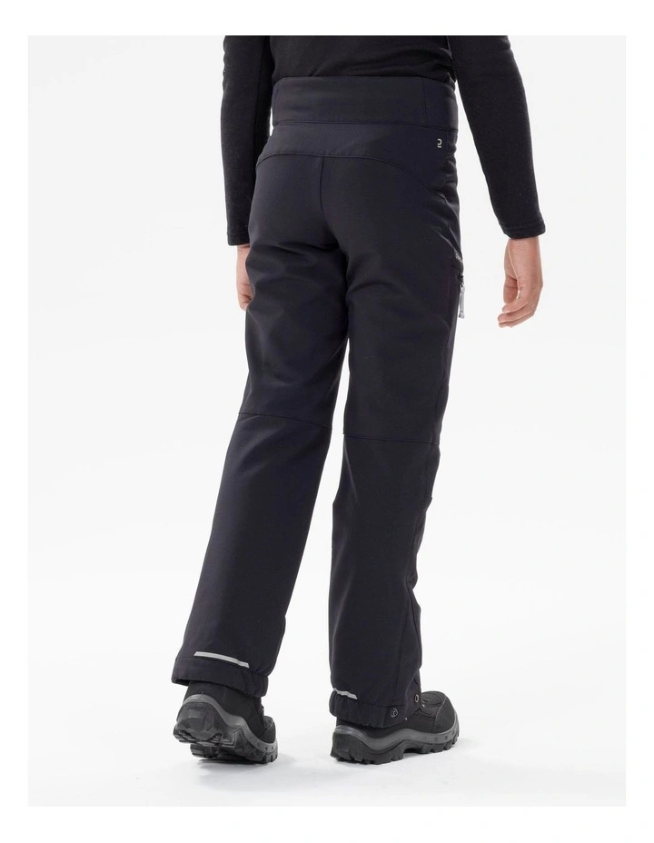 Decathlon - Kids warm softshell hiking trousers, 7-15 years, MH500 - Black image 2