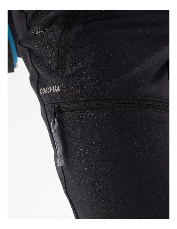 Decathlon - Kids warm softshell hiking trousers, 7-15 years, MH500 - Black image 3