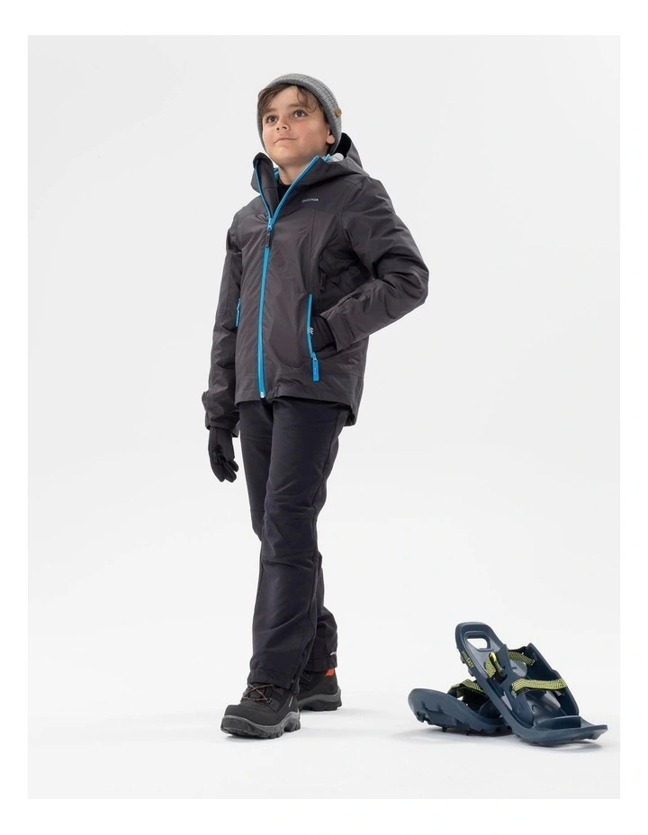 Decathlon - Kids warm softshell hiking trousers, 7-15 years, MH500 - Black image 4