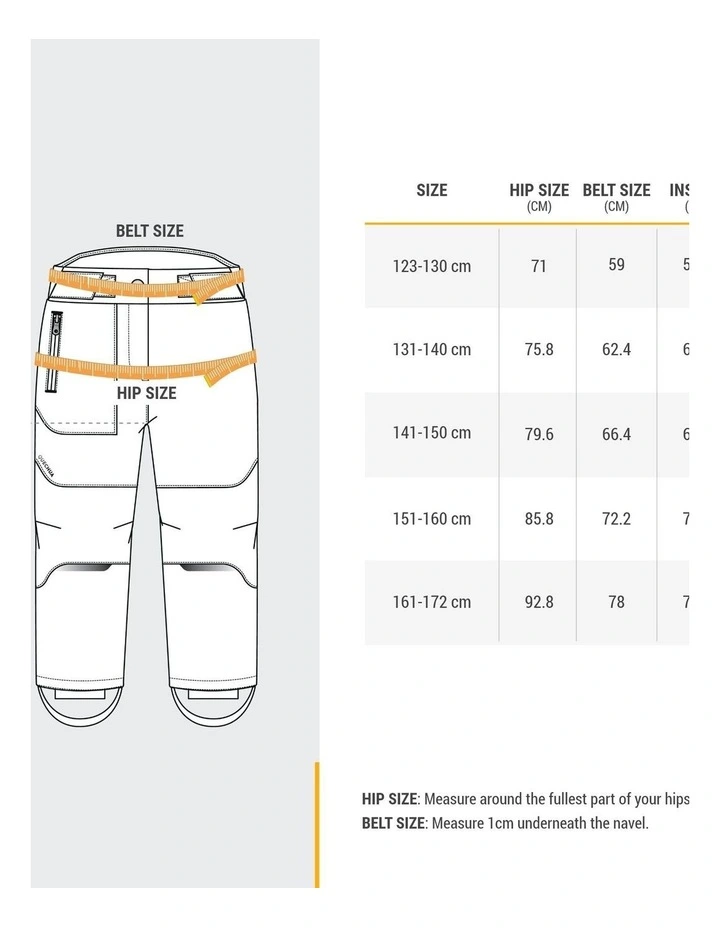 Decathlon - Kids warm softshell hiking trousers, 7-15 years, MH500 - Black image 5