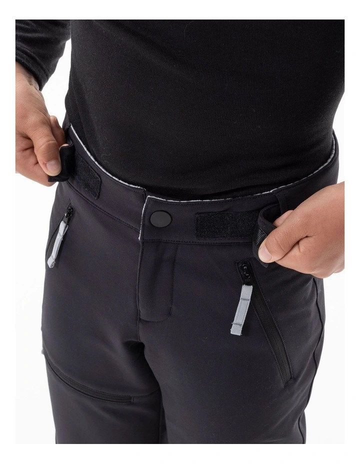 Decathlon - Kids warm softshell hiking trousers, 7-15 years, MH500 - Black image 6