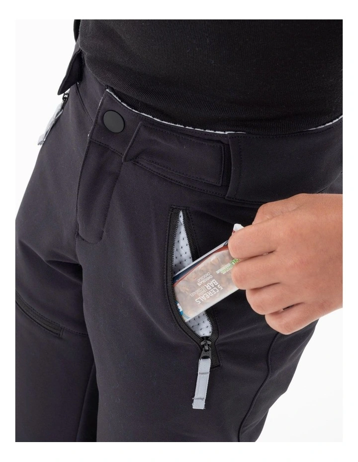 Decathlon - Kids warm softshell hiking trousers, 7-15 years, MH500 - Black image 7