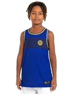 Decathlon - Kids' Reversible Sleeveless Basketball Jersey T500R - White/Blue