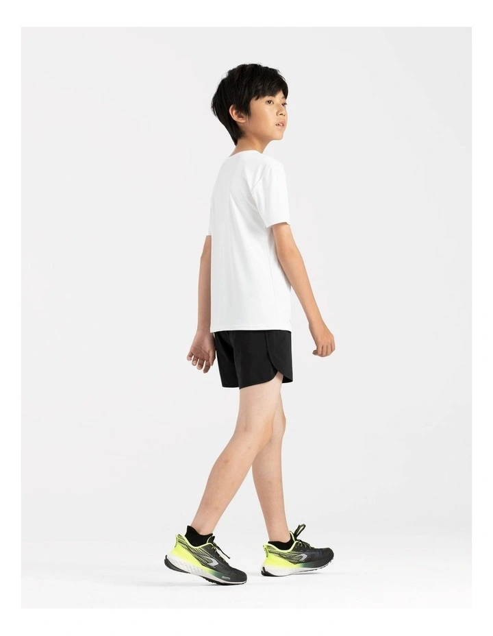 Decathlon - Kids' Running Breathable T-Shirt KIPRUN Dry 500 - White Yellow image 4