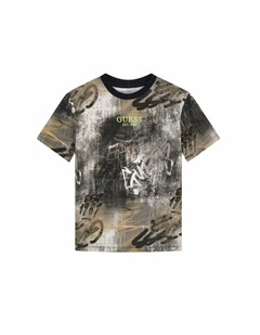 Urban City Print Oversize T-Shirt in Multi