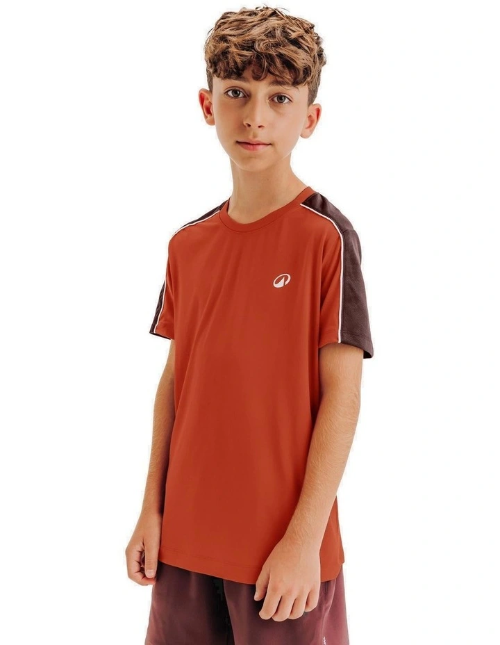 Kids' Crew-Neck Tennis T-Shirt TTS Dry JR - Brown image 1