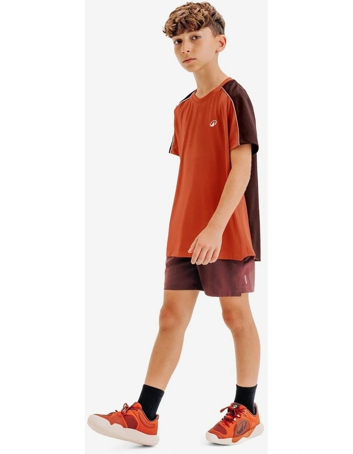 Kids' Crew-Neck Tennis T-Shirt TTS Dry JR - Brown image 2