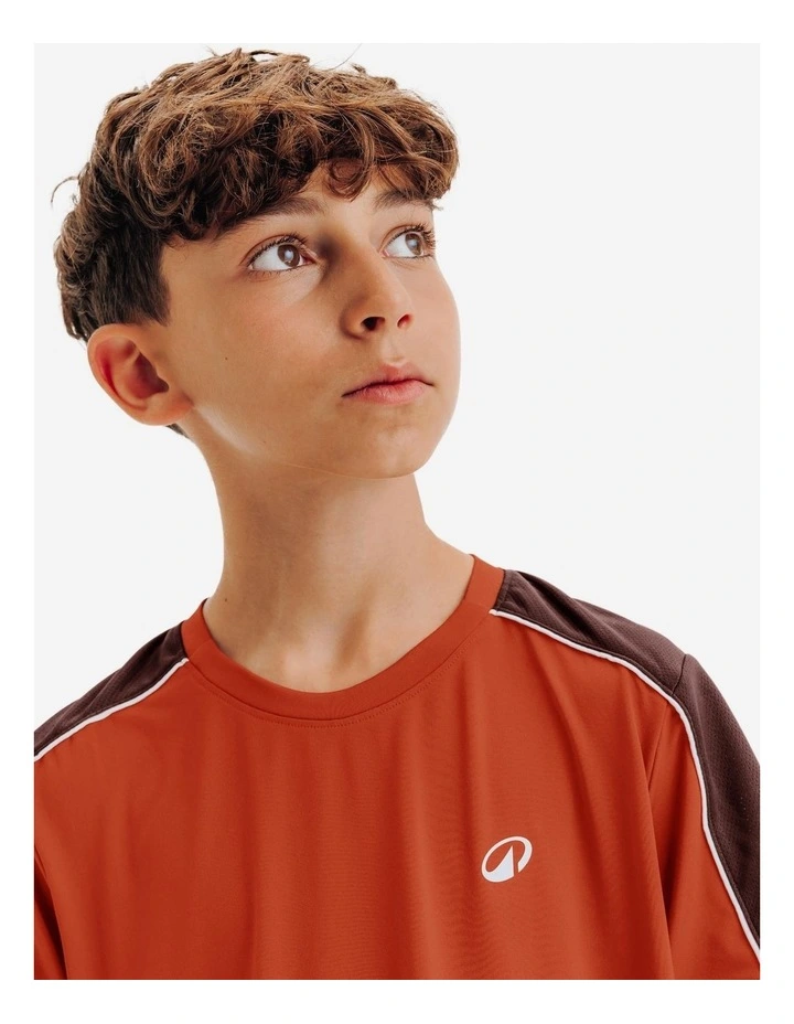 Kids' Crew-Neck Tennis T-Shirt TTS Dry JR - Brown image 3