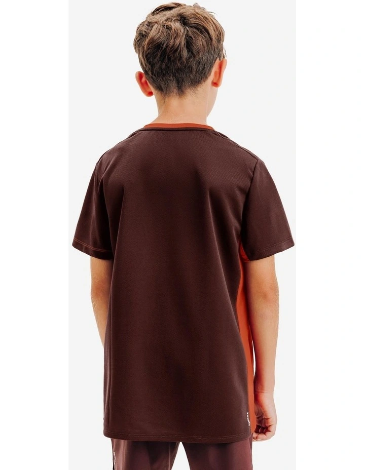 Kids' Crew-Neck Tennis T-Shirt TTS Dry JR - Brown image 4