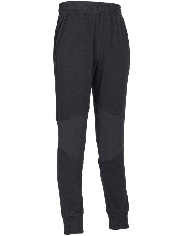Decathlon - Kids' Loose-Fit Cotton Jogging Bottoms 500 - Black image 1