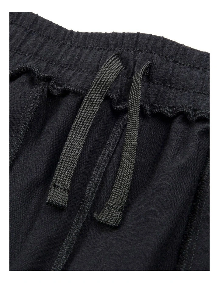 Decathlon - Kids' Loose-Fit Cotton Jogging Bottoms 500 - Black image 5