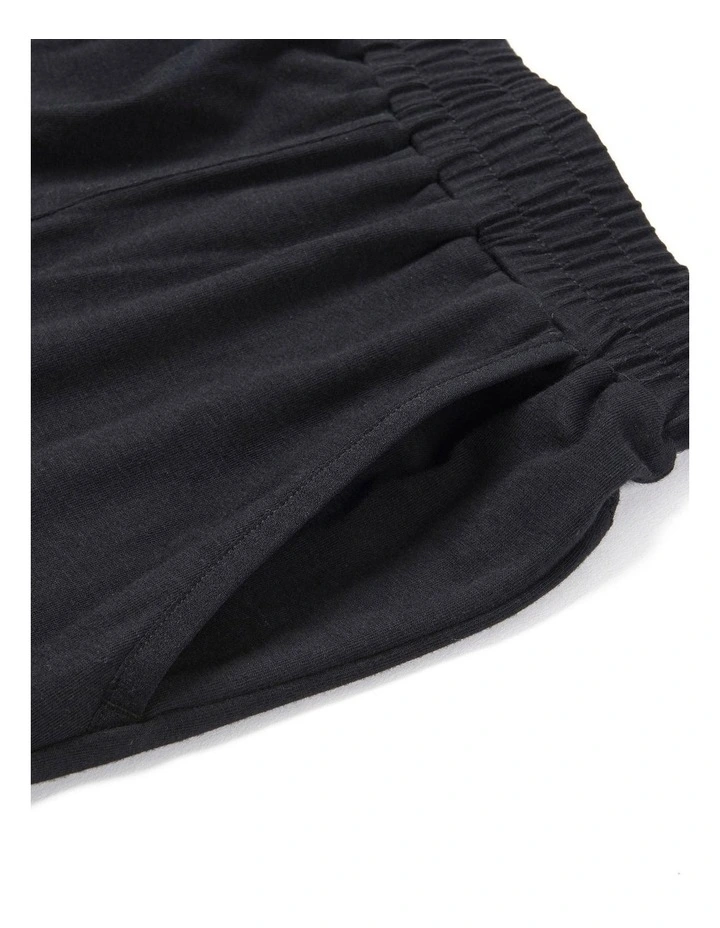 Decathlon - Kids' Loose-Fit Cotton Jogging Bottoms 500 - Black image 6