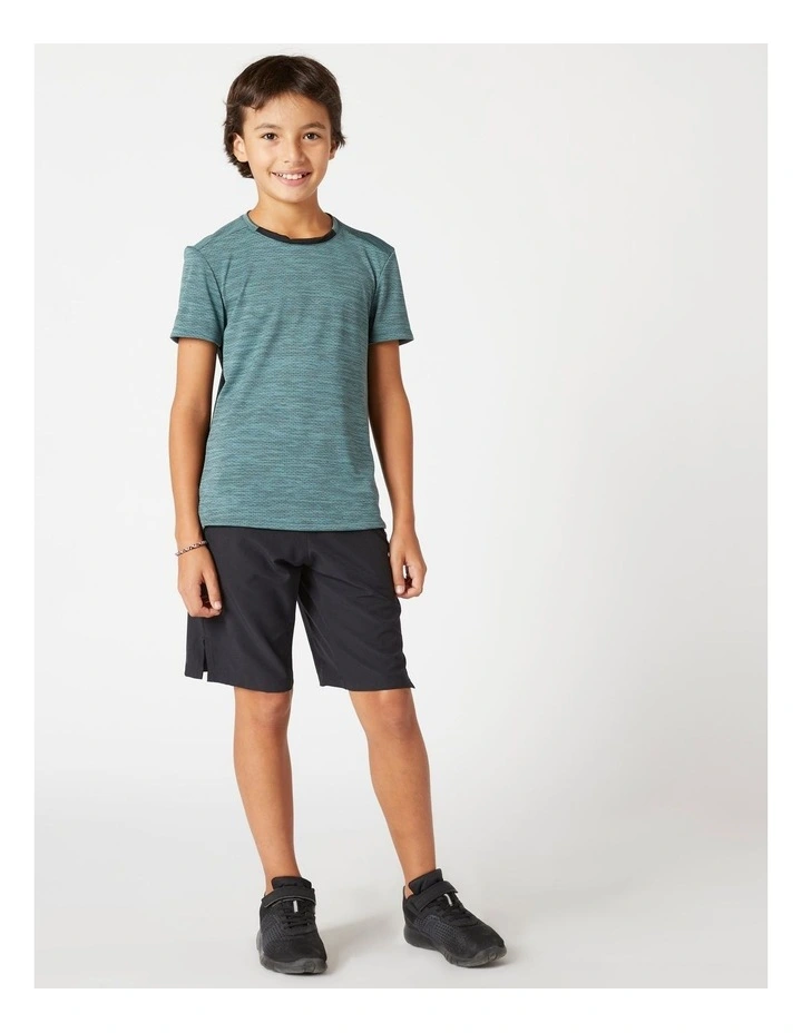 Decathlon - Boys' Breathable Synthetic Shorts W500 - Black image 6