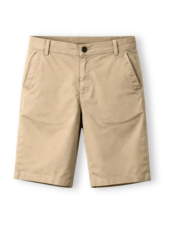 G & J Adjustable Waist Chino Short - Stone image 1