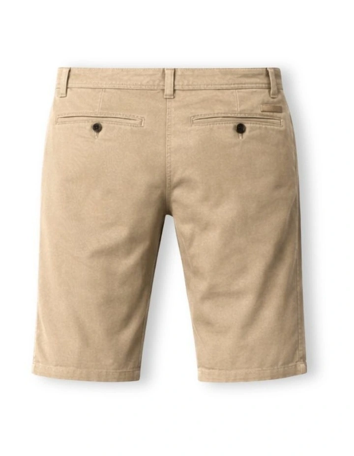 G & J Adjustable Waist Chino Short - Stone image 2