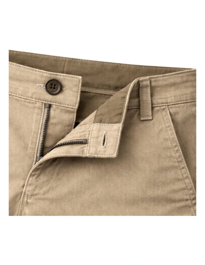 G & J Adjustable Waist Chino Short - Stone image 3
