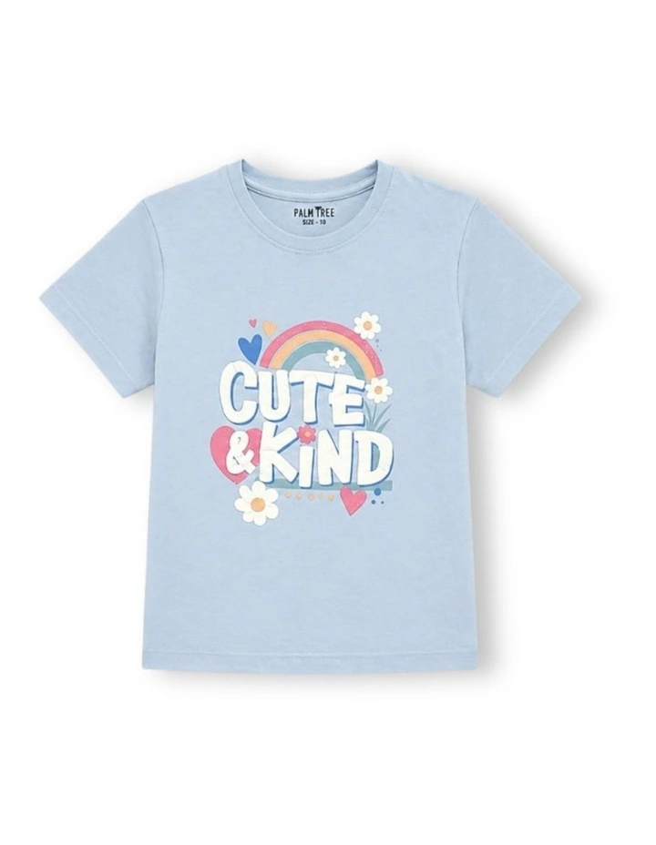 G & J Short Sleeve T-shirt | Blue | Cute & Kind image 1