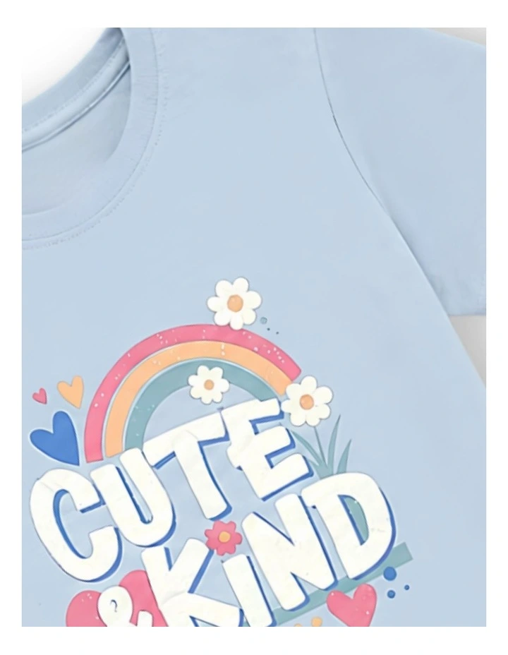 G & J Short Sleeve T-shirt | Blue | Cute & Kind image 4