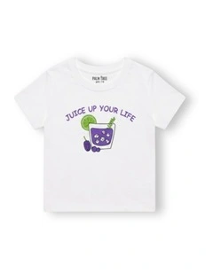 G & J Short Sleeve T-shirt | White | Juice up your life
