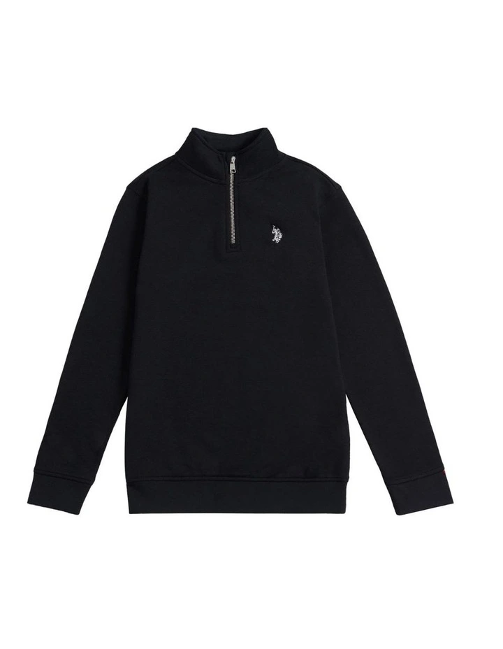 Boys Double Horsemen _ Zip Black Bright White DHM image 1