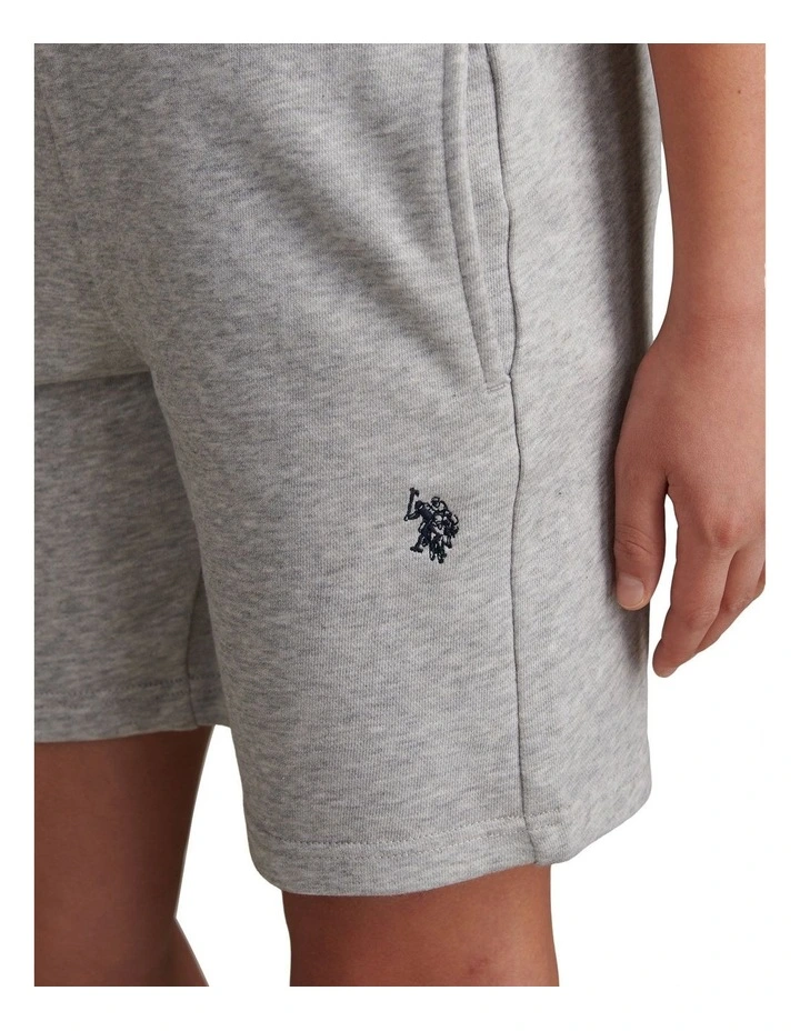 DHM LB Sweat Short Mid Grey Marl image 2