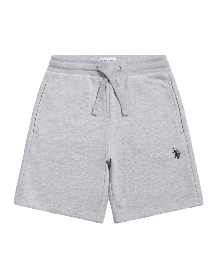 DHM LB Sweat Short Mid Grey Marl image 5
