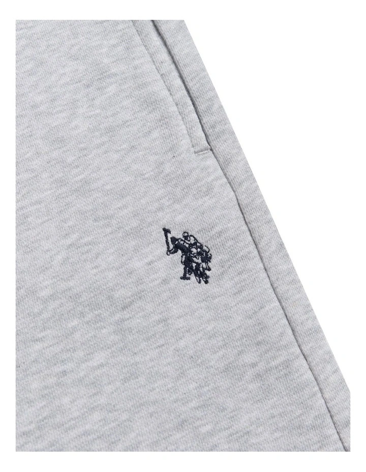 DHM LB Sweat Short Mid Grey Marl image 7