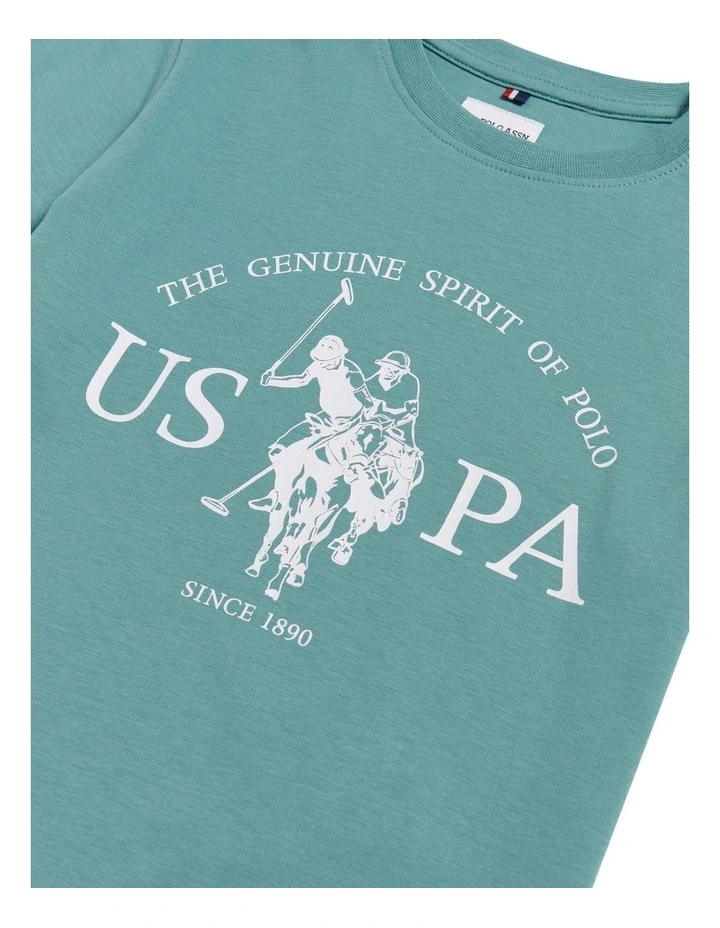 Boys USPA Print Graphic T-Shirt Arctic image 7