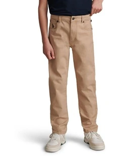 Boys Core 5 Pocket Trouser in Cornstalk